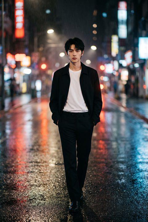 雨夜街头